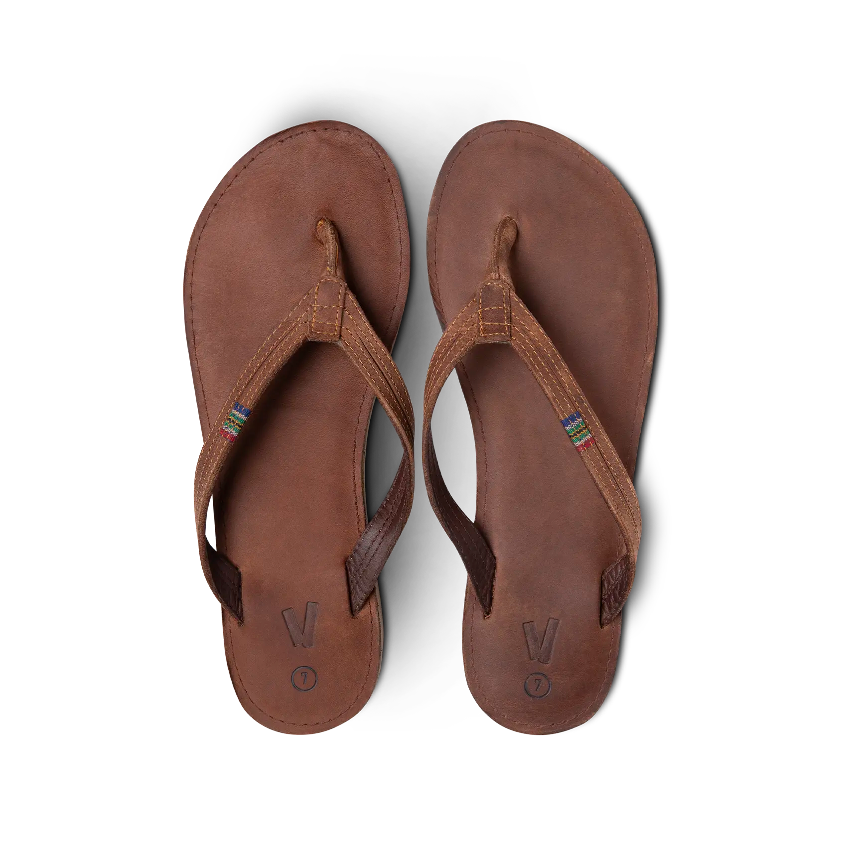 Veldskoen Ladies Plakkies - Thin Strap (Brown Leather)