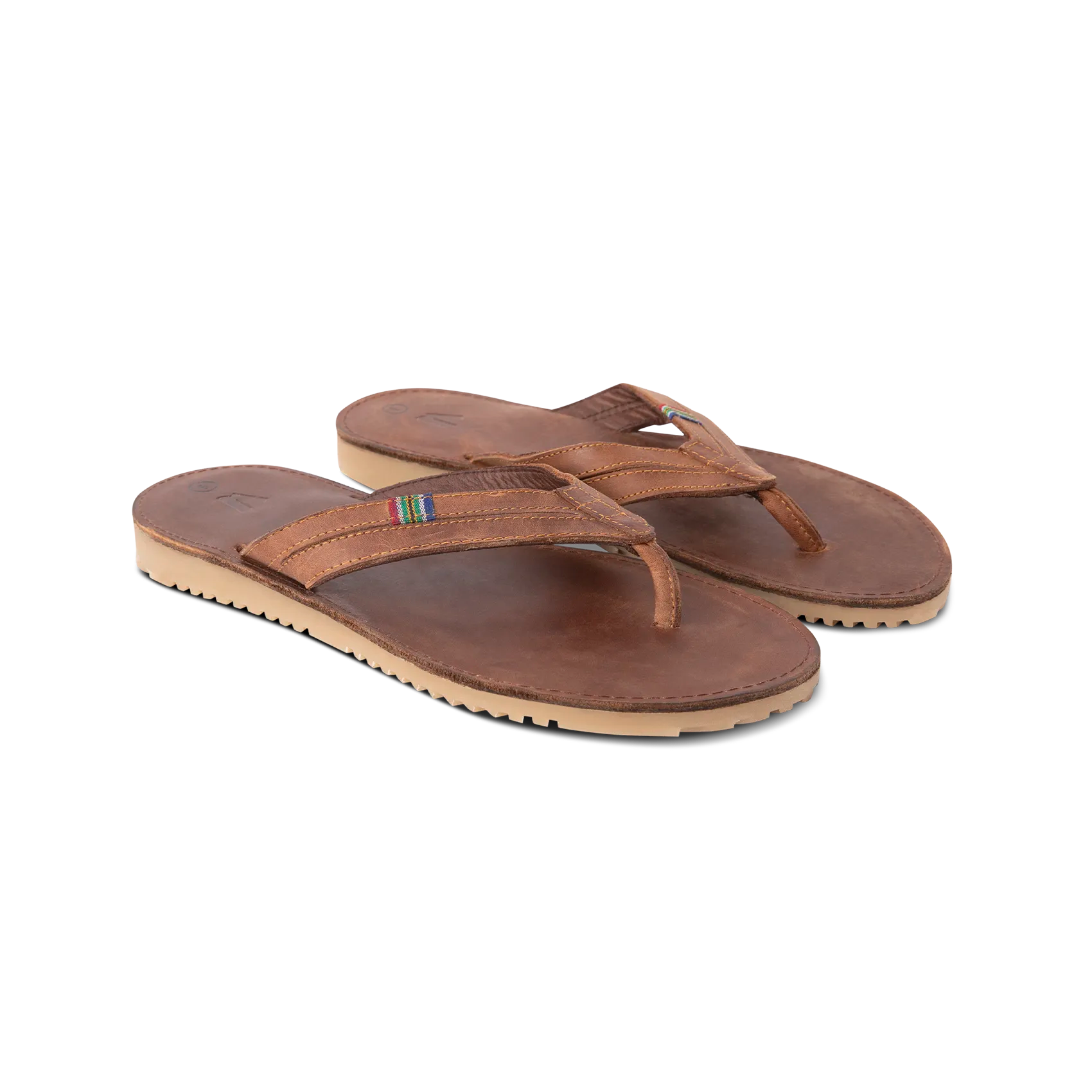 Veldskoen Mens Plakkie - Thick Strap (Brown Leather)