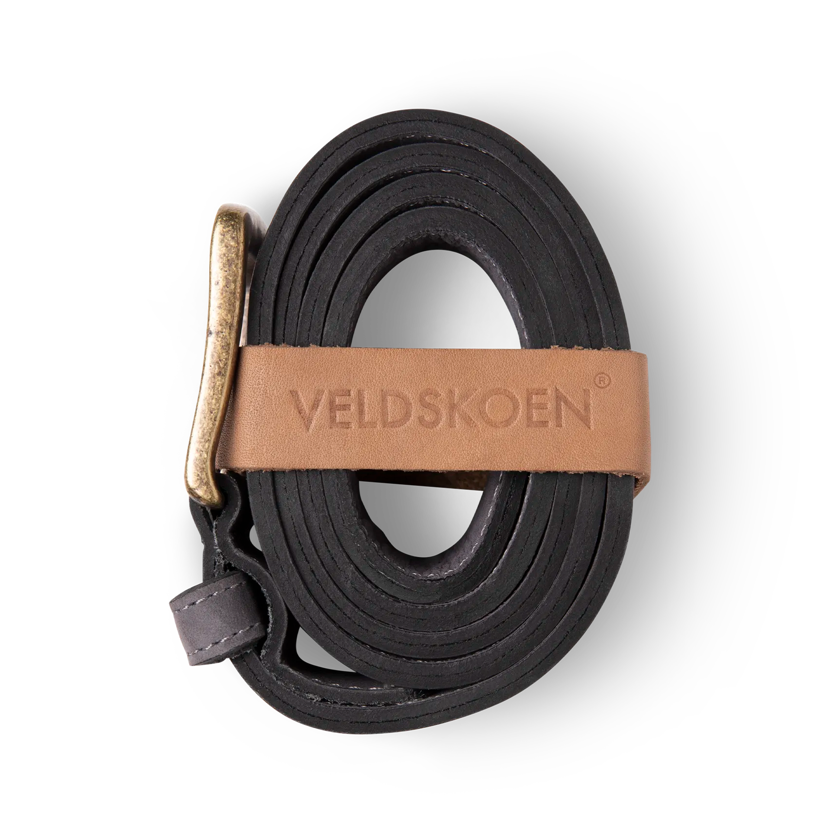 Full Grain Charcoal Belt 40mm (Charcoal Detail)