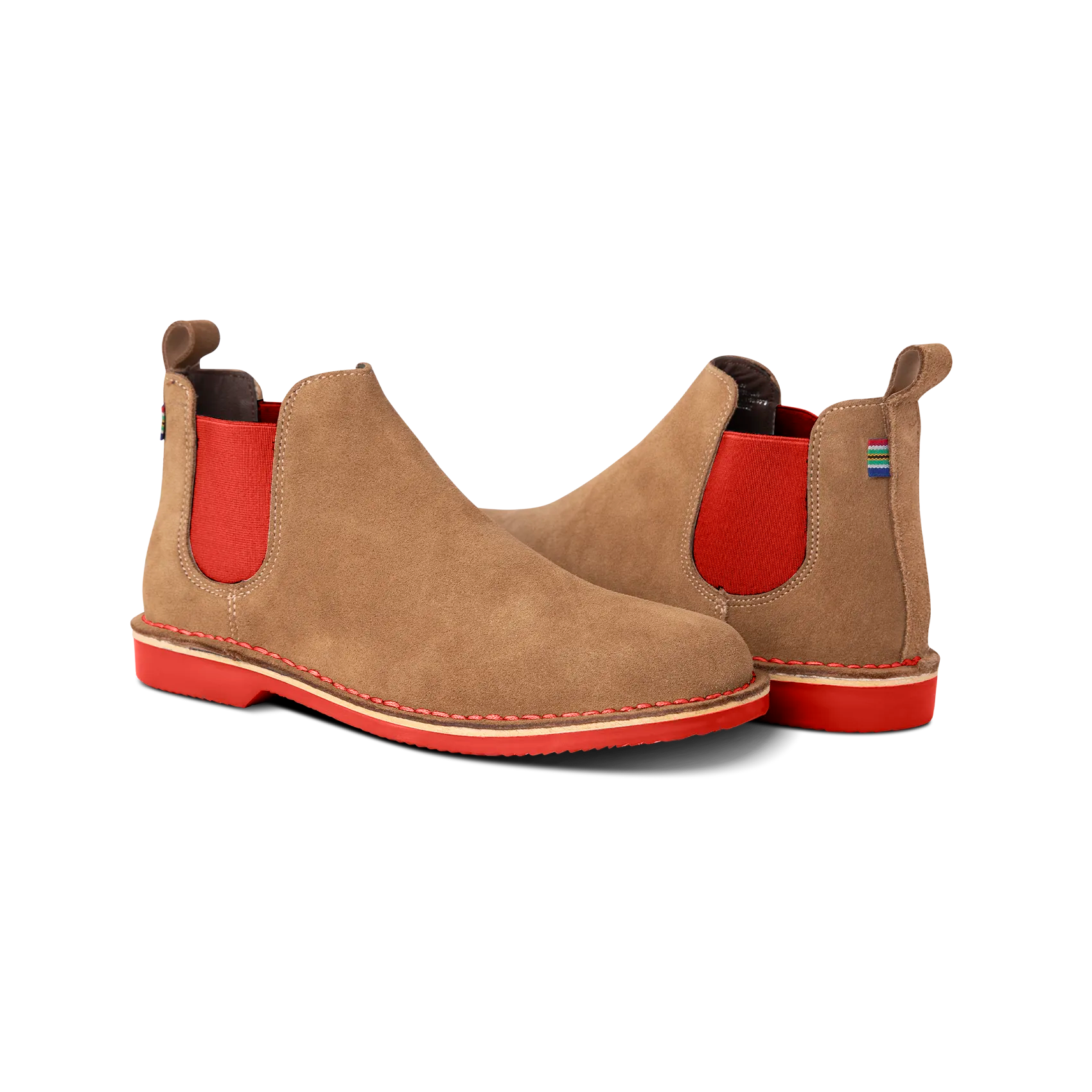 Chelsea Boot Pinotage (Red Sole)