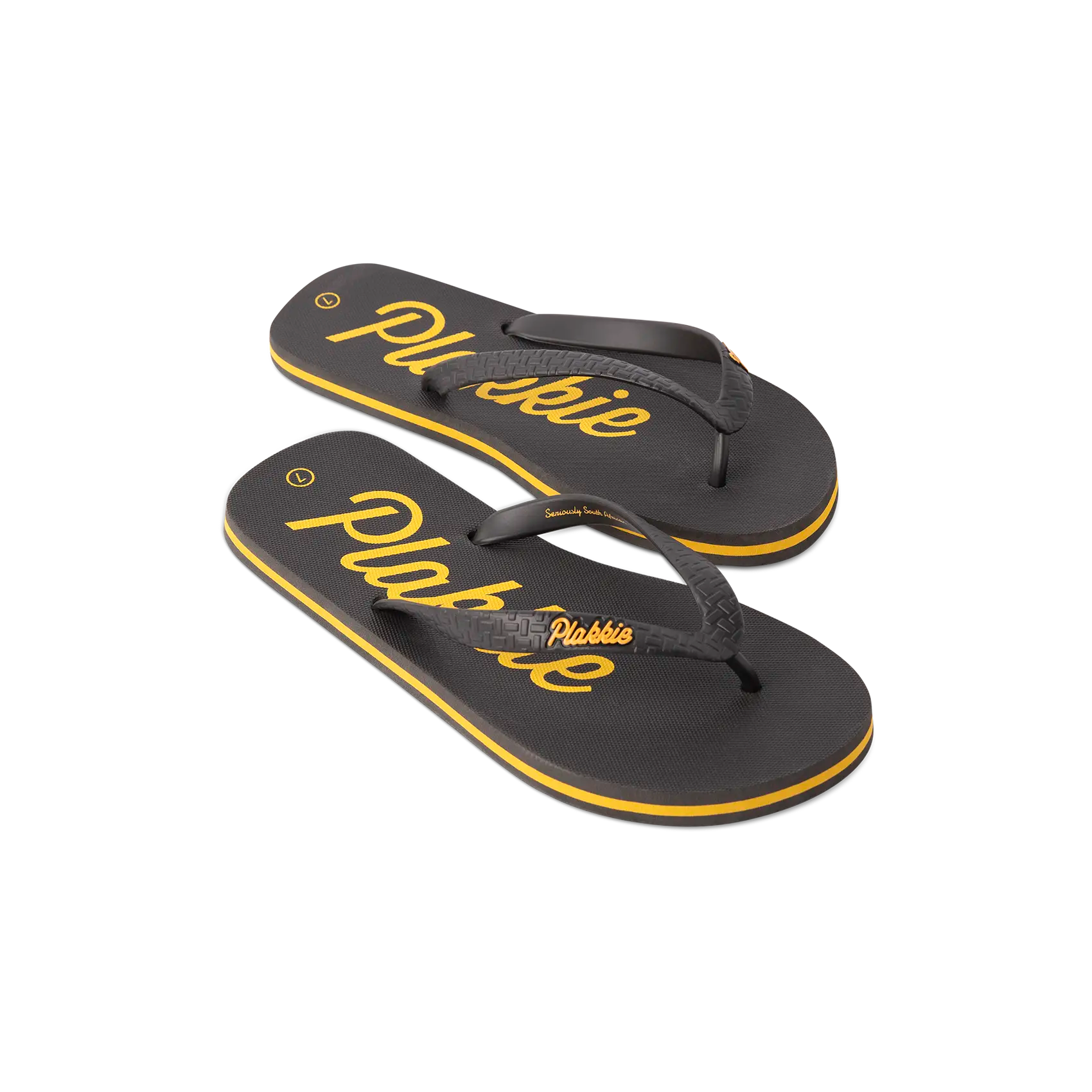 Plakkie Ushaka (Charcoal and Yellow)