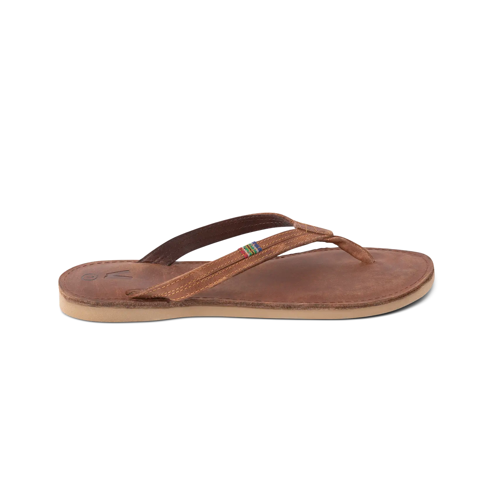 Veldskoen Ladies Plakkies - Thin Strap (Brown Leather)