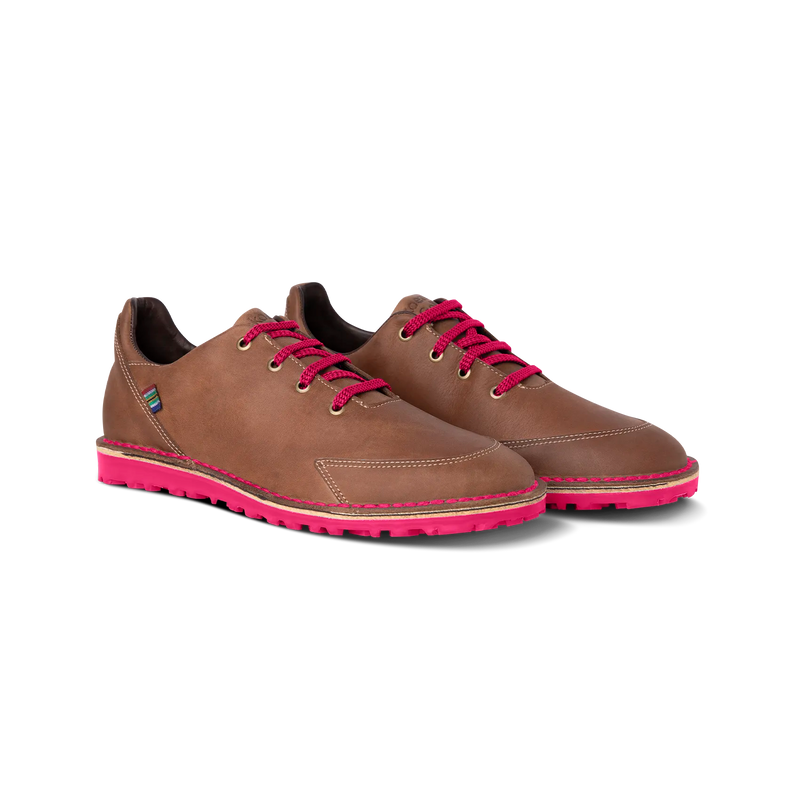 Veldskoen Hadeda Loft Golf Shoe (Hot Pink Sole)