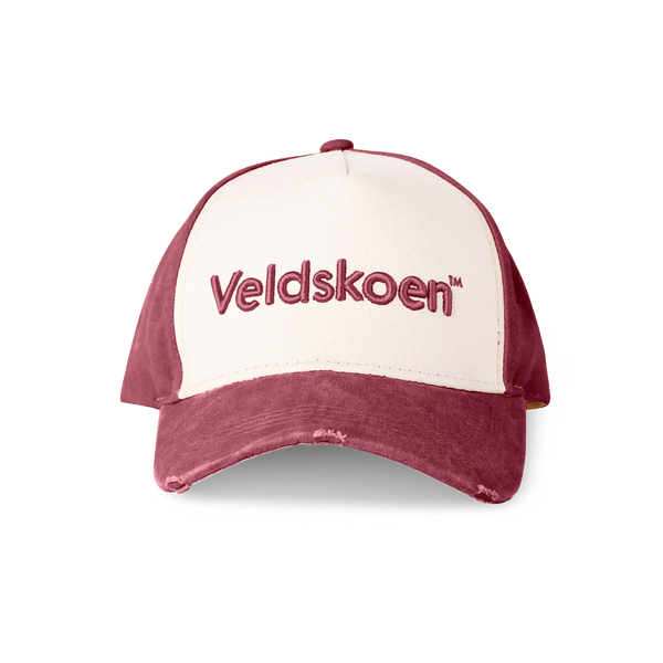 Veldskoen Maroon Stone Washed Cap