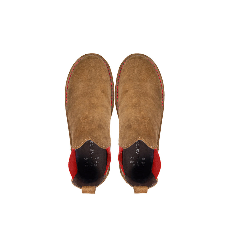 Veldskoen Chelsea Boot Pinotage Red