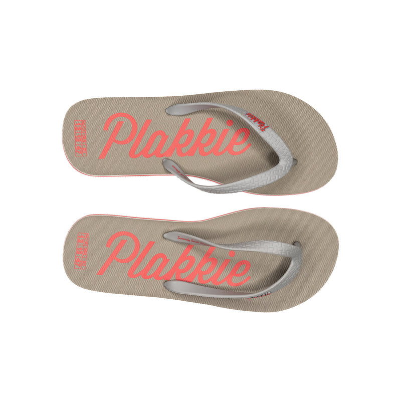 Plakkie Clifton (Grey and Red)