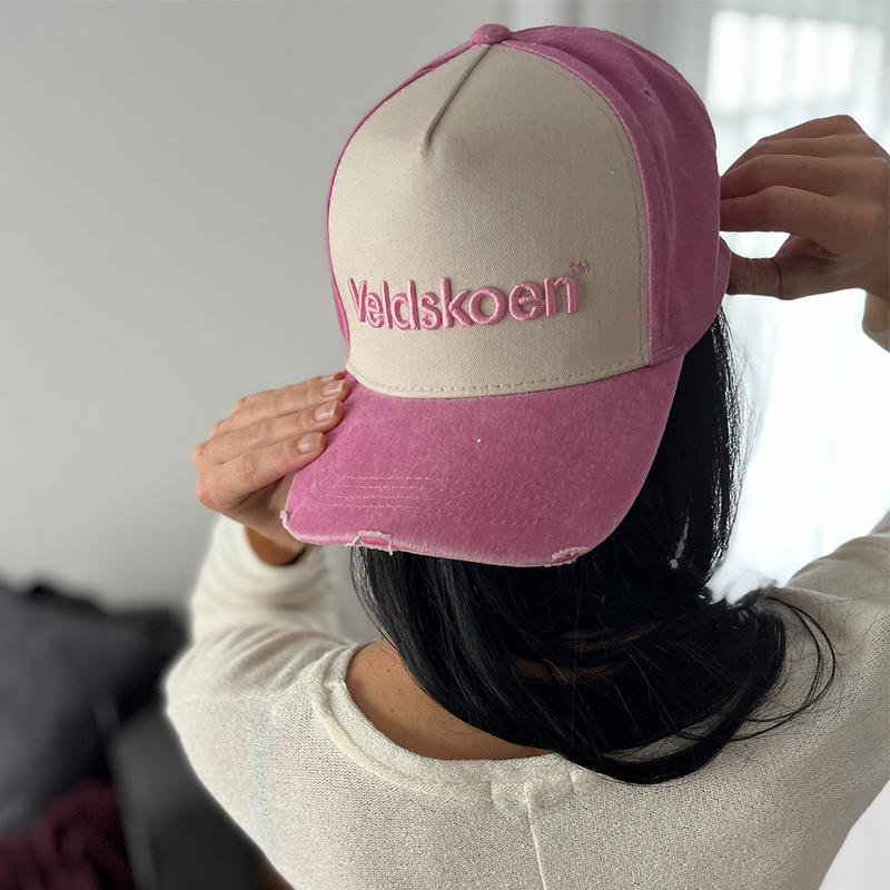 Veldskoen Pink Stone Washed Cap